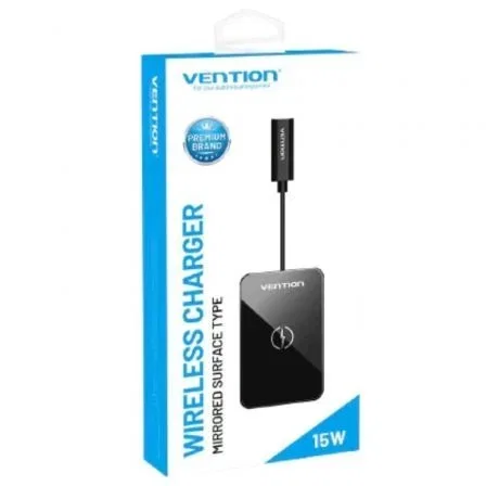 Vention FGBBAG Cargador Inalámbrico 15W USB-C Negro